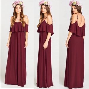 Deep purple maxi dress